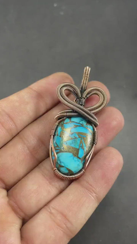 Copper Turquoise Pendant