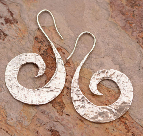 Sterling Silver Spiral Earrings