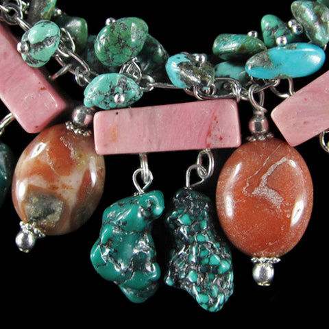 Gemstone Dangle Bracelet for Women