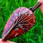 Tree Of Life - Morocco Seam Agate Pendant